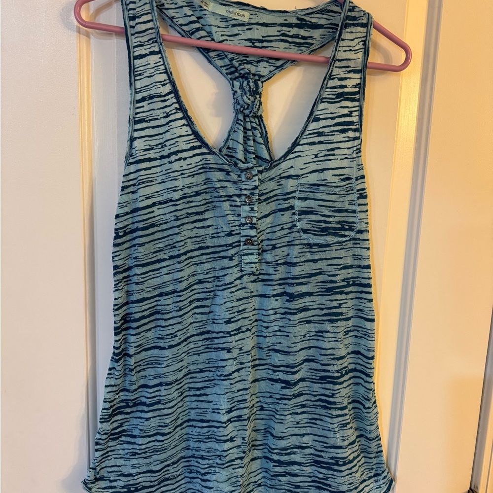 Maurices Blue Sleeveless Tank Top